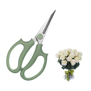 Unique Bargains Stainless Steel Garden Comfortable Grip Flower Pruning Shears - 1 of 4