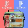 OPUX Large Insulated Lunch Bag Men Women, Leakproof Thermal Reusable Soft Cooler Tote Work School Adult Kid Boy Girl - 2 of 4