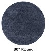 Micro Plush Collection 100% Polyester Solid Tufted Bathroom Rug with Gel Form Backing, Machine Washable, Tumble Dry Bath Mat - 2 of 4