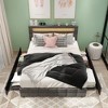 FUFU&GAGA Queen size bed Sponge Upholstered Headboard USB Ports Drawers - image 3 of 4