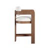 Meridian Furniture,Sacha Linen Textured Fabric Stool - 4 of 4