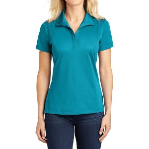 Mafoose Women's Short Sleeve Sport-Wick Smooth Micropique Polo T-shirt - 1 of 4