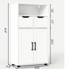 Bella Depot 42.5''H Farmhouse Storage Cabinet with Adjustable Shelves - 3 of 4
