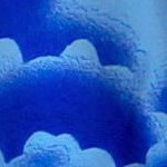 palm tree view royal blue