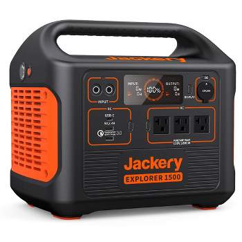 Jackery Explorer 1500 Portable Power Station 413400mAh - Black