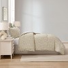 Nestl Modern Comforter Set, 3 Piece Botanical Bedding Set, Reversible Comforter Bed Set - 2 of 4