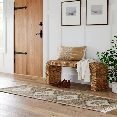Shiffer Waterfall Woven Bench - Threshold™ designed with Studio McGee