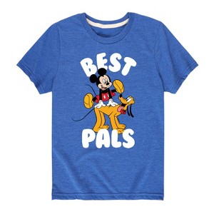 Boys' - Disney - Mickey & Pluto Best Pals Design Short Sleeve Graphic T-Shirt - 1 of 4
