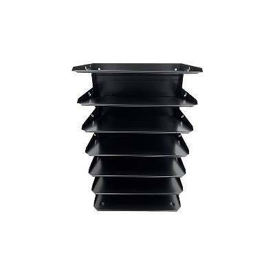 Huron 7-Compartment Steel File Organizer Black (HASZ0150)
