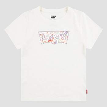Levi's® Girls' Short Sleeve Batwing Graphic T-Shirt - Cream