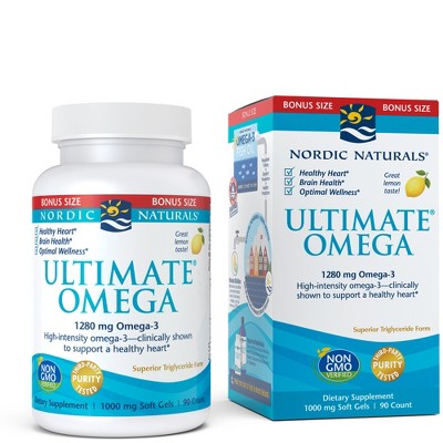 Nordic Naturals Ultimate Omega SoftGels - Concentrated Omega-3 Fish Oil