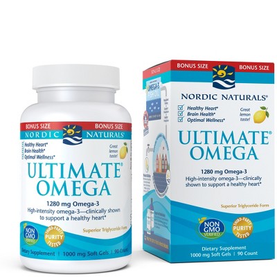 Nordic Naturals Omega-3 Softgels Dietary Supplement - 60ct : Target