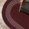 Colonial Mills Grano Braided Rug, Red 2x4, Oval Shape - 3 of 4