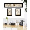 "Love of Nature Kitchen" 3-Piece Vignette By Trendy Decor 4U, Black Frame - 2 of 4