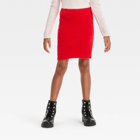 Target red 2025 pencil skirt