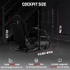 Dardoo Racing Simulation Cockpit With Comfortable Black Seat And Monitor Stand Fits For Logitech G923 G920  G29 Thrustmaster. - 3 of 4