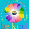 Men's Design By Humans In A World Where You Can Be Anything Be Kind Lgbt By DragonTee T-Shirt - Ocean Blue - 3X Large - 2 of 3