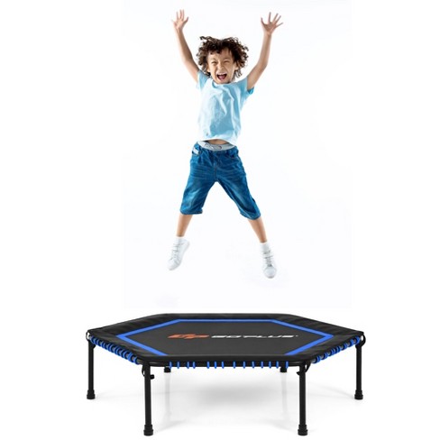 Costway 40 Foldable Trampoline Outdoor Fitness Rebounder w/Height