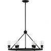 Livex Lighting Lansdale 6 - Light Chandelier in  Black/Brushed Nickel - 4 of 4