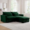 NicBex Couches for Living Room Deep Seat 2-Seater Sofa Couch Comfort Corduroy Upholstered Sofa With Pillows and Storage for Bedroom - 2 of 4
