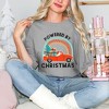 Simply Sage Market Women's Powered By Christmas Short Sleeve Garment Dyed Tee - 2 of 4