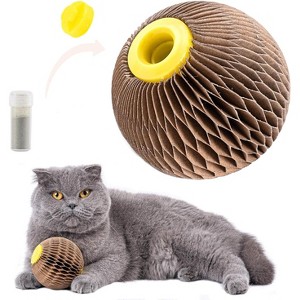 Potaroma Catnip Ball Toy for Cats Catnip Refillable Scratcher - 1 of 3