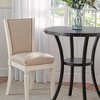 VYNXARIA Biony 36" Round Espresso Finish Bar Table with Nail Head Trim - Perfect for Dining, Entertaining, and Casual Gatherings - 4 of 4