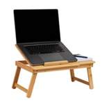 Mind Reader Bali Collection Bamboo Portable Laptop Desk Brown