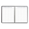Executive Series Four-Person Group Practice Daily Appointment Book, 11 x 8.5, Black Hard Cover, 12-Month (Jan to Dec): 2025 - 2 of 4