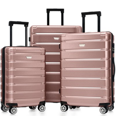 Dexmalle Durable ABS+PC Travel Suitcase with Spinner Wheels