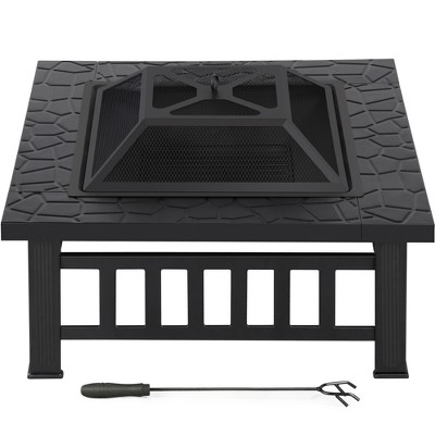 thumbnail interactive-video image 1 of 3mm Thick Steel Fire Pit Ring - 36" Outdoor Campfire Liner (Above Or In-Ground) 1 of 14