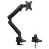 Mount-It! Articulating Single Monitor Arm Mount | Monitor Desk Stand | Mechanical Spring Arm | Fits 24 - 32 in. Screens | C-Clamp and Grommet Bases - 2 of 4