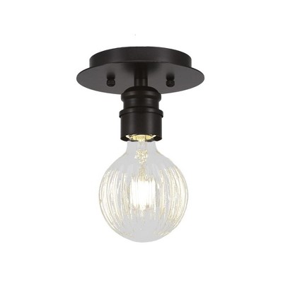 Toltec Lighting Edge 1 - Light Flush Mount in  Espresso