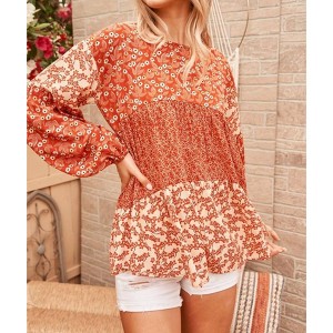 Women's Foral Top - Hailey & Co - 1 of 2