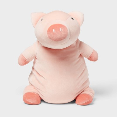 Детские мягкие игрушки Pillowfort Pig Weighted Plush Kids' Throw Pillow Pink — фото 4