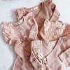 MyKids-Usa Baby Girl Solid Color Pure Cotton Long Sleeve Tops With Pants Sets - 3 of 4