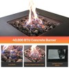 Mondawe Fiber Reinforced Propane/Natural Gas Concrete Charcoal Fire Pit Table - 3 of 4