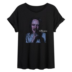 Women's - The Conjuring 4 - Shh Oversized Graphic T-Shirt - 1 of 4