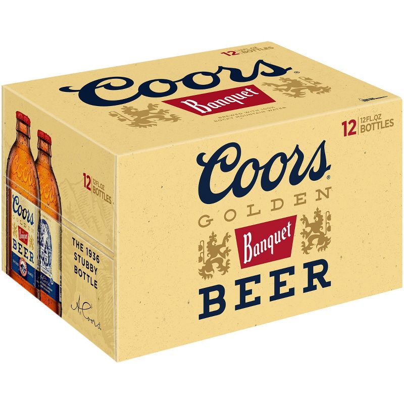 Coors Banquet Beer - 12pk/12 fl oz Bottles, 1 of 11