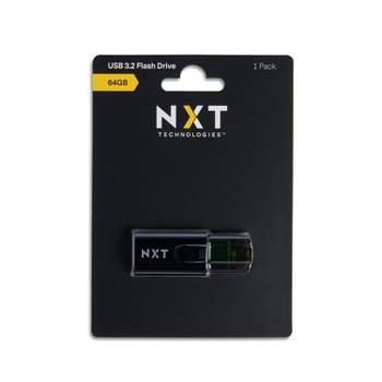NXT Technologies 64GB USB 3.2 Type-A Flash Drive Black (NX61123)