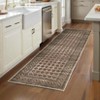 Washable Modern Geometric Living Room Rugs, Bordered Soft Non Slip Dining Room Bedroom Carpet, Low Pile Floor Cover for Home Office - 4 of 4