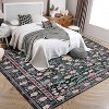 Area Rug, Mottled Boho Design, Durable Non-Shedding Carpet for Living Room, Kitchen & Coffee Table - 4 of 4