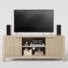 GustoWave TV Console Table for up to 65 Inch TVs, Mid Century Modern TV Stand with Storage Cabinets & Open Shelves - 3 of 4