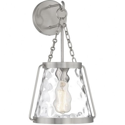 Savoy House Crawford 1 - Light Wall Light in  Satin Nickel