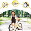 Infurnic Bicycles, Cruiser Bikes with Training Wheels, Girls Bike with Height-adjustable Saddle and Handlebar, Yellow, 20.87"*33.46"*43.31" - 3 of 4