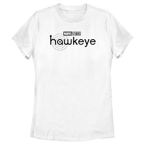 Women's Marvel Hawkeye Black and White Logo T-Shirt - 1 of 4