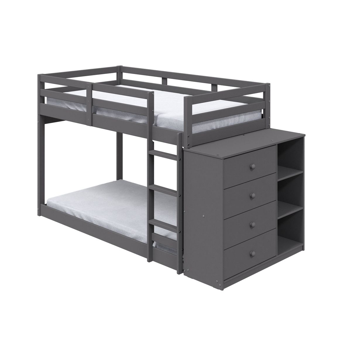 93" Twin/Twin Bunk Bed Gaston with Storage & Reversible Cabinet - Acme Furniture - thumbnail 4