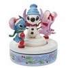 Jim Shore 5.5 Inch Snowy Shenanigans Stitch & Angel Build Snowman Figurines - 3 of 3