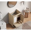 ORRD 24" Bathroom Vanity Sink Base, Wooden Freestanding Cabinet, Ready-to-Assemble Storage Unit for Bathroom - 4 of 4