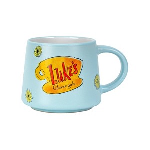 Zak Designs 15oz Gilmore Girls Ceramic Coffee Mug Life's Short Talk Fast - 1 of 4
